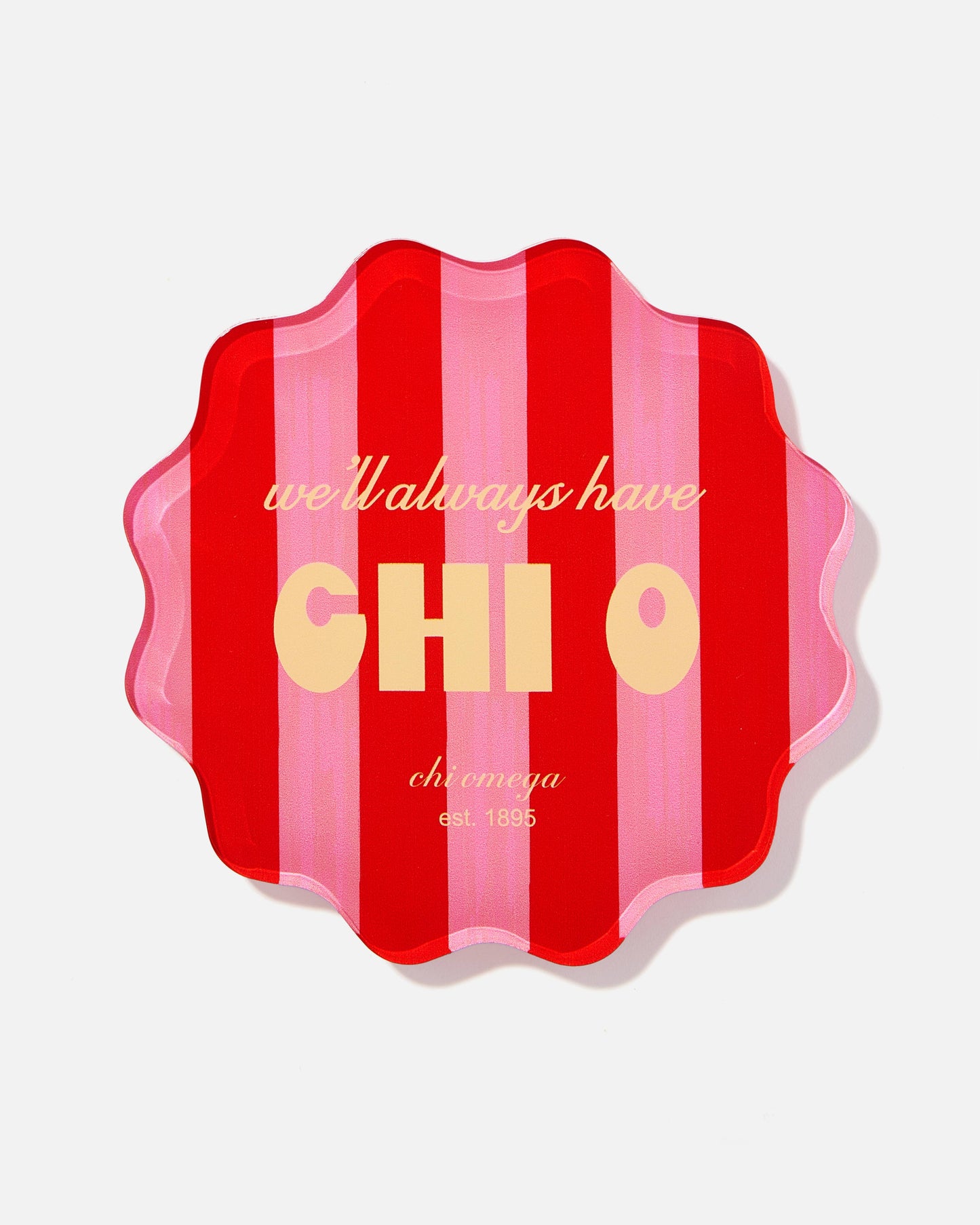Chi O Acrylic Drink Coasters