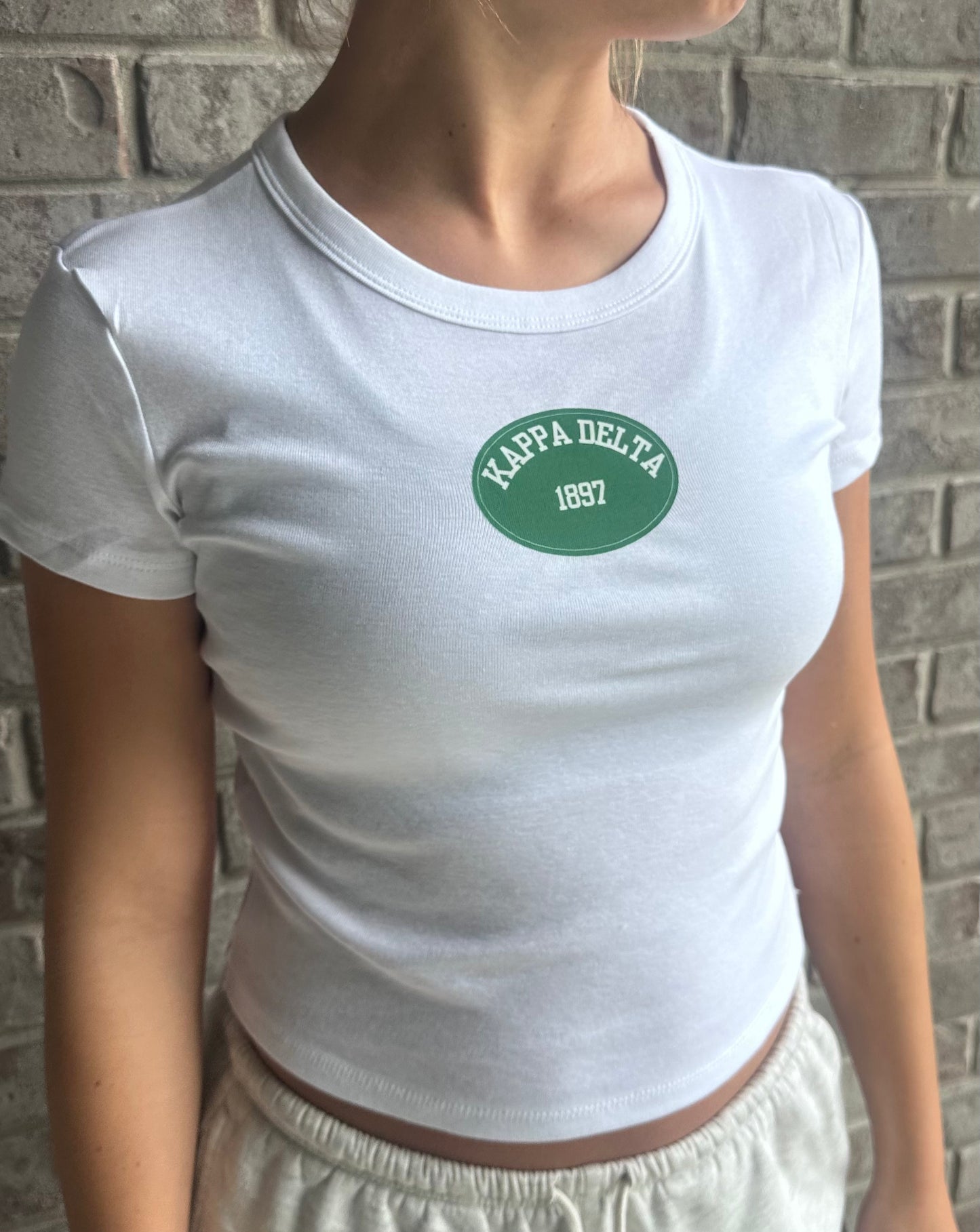 Kappa Delta Oval Design Baby Tee