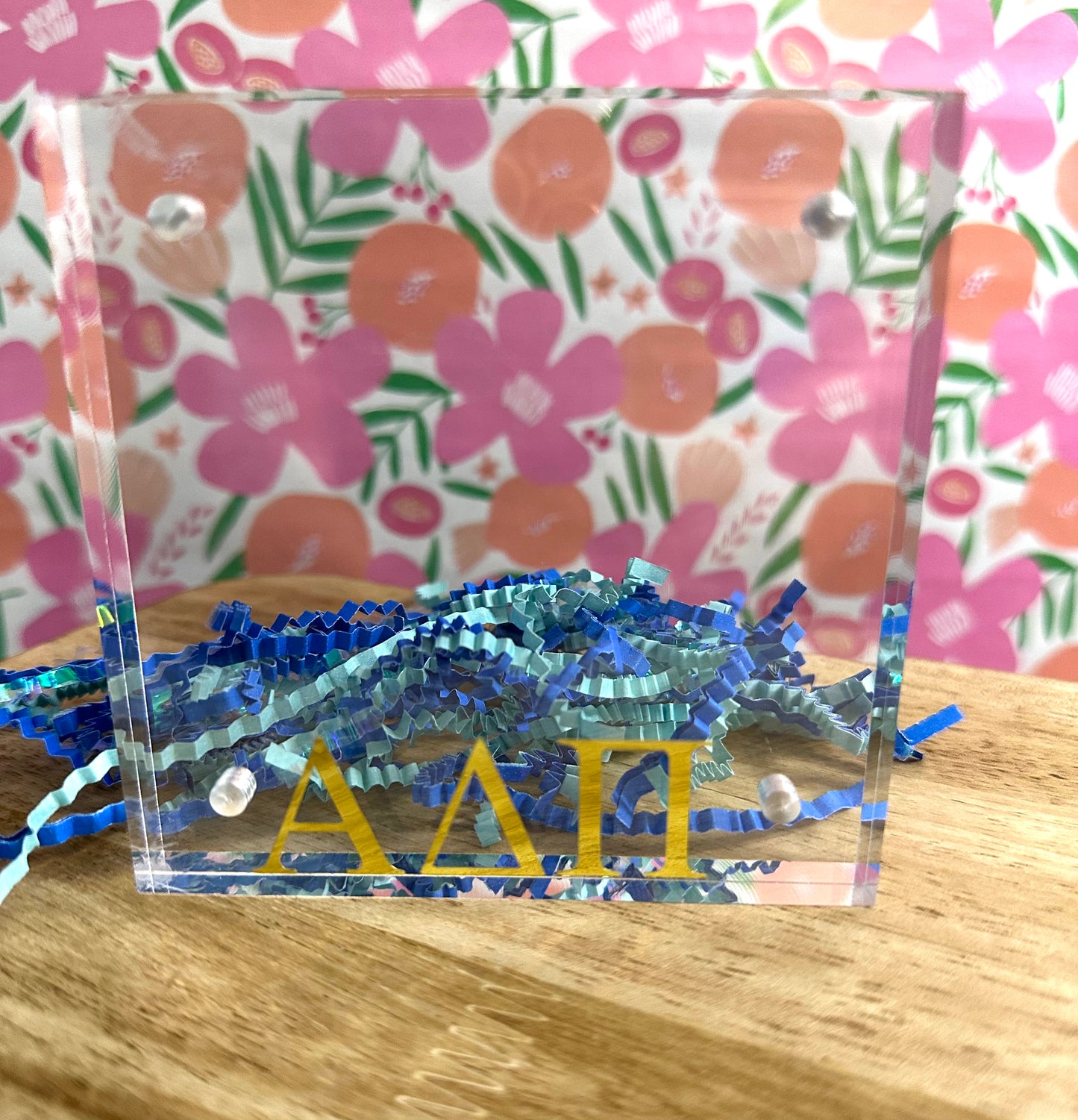 Sorority Greek Letter Acrylic Magnetic Frames