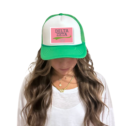 DELTA ZETA  2-Tone Trucker Hat