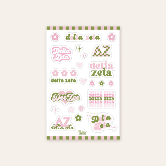 DZSorority Sticker Sheet