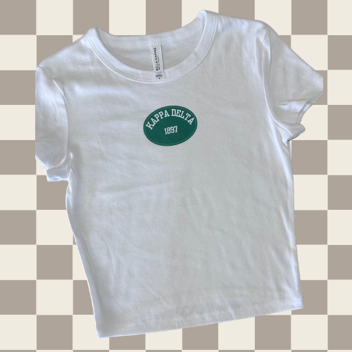 Kappa Delta Oval Design Baby Tee