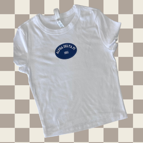 ADPi Oval Design Baby Tee