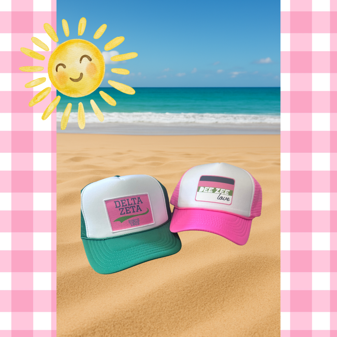 DELTA ZETA  2-Tone Trucker Hat