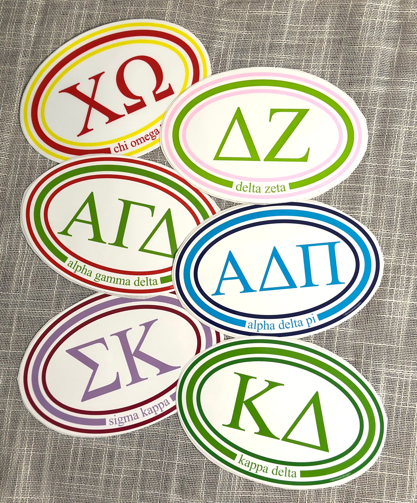 SORORITY GREEK Car Decal