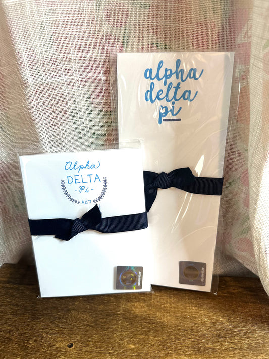 SORORITY GREEK HAND LETTERED  NOTEPADS