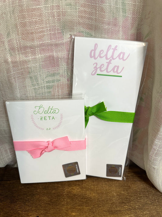 DZ GREEK HAND LETTERED  NOTEPADS