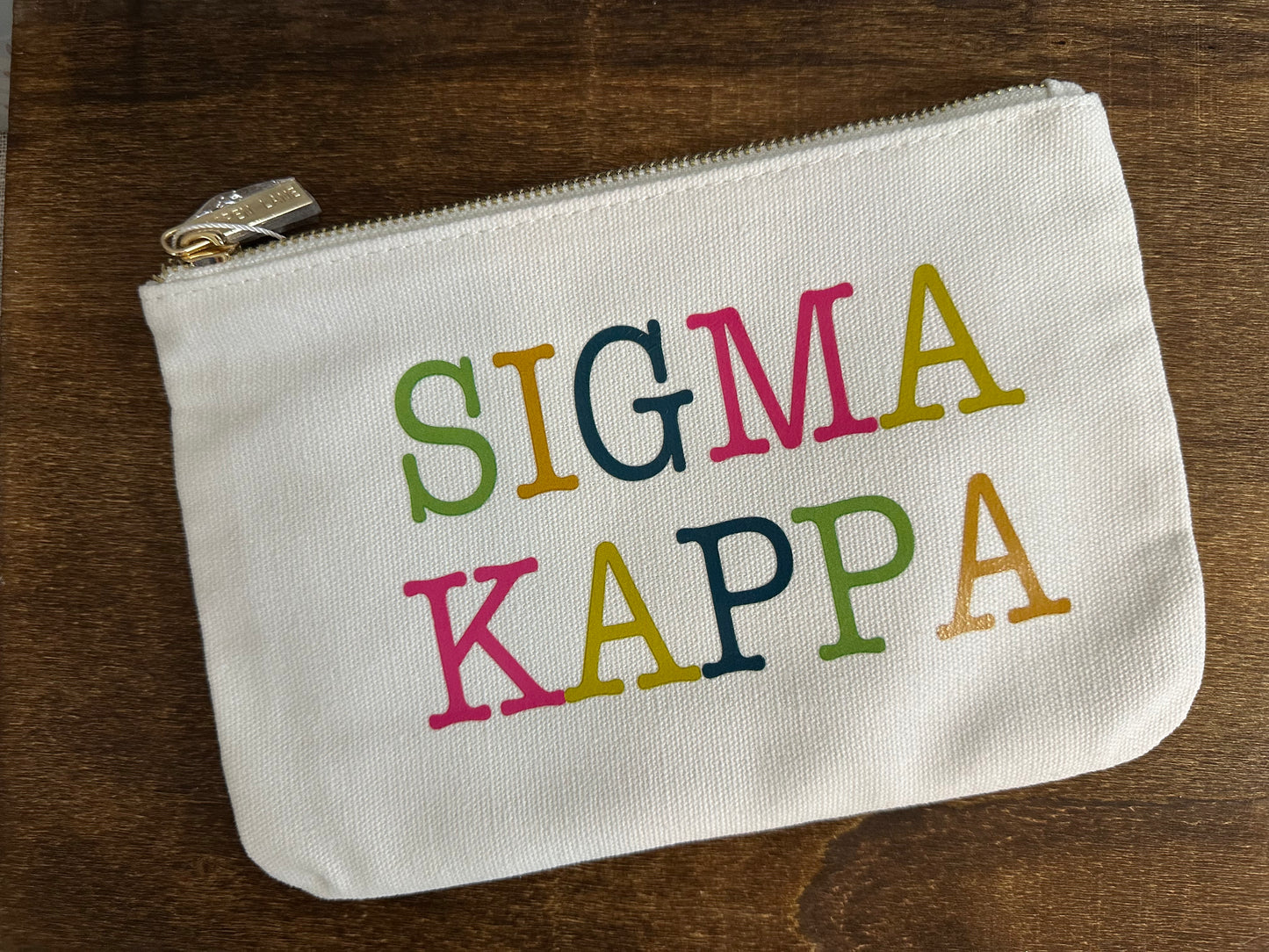 Sorority Colorblock Zipper pouch