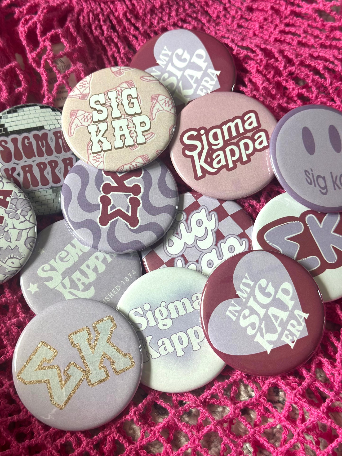 Sigma Kappa Gameday Buttons