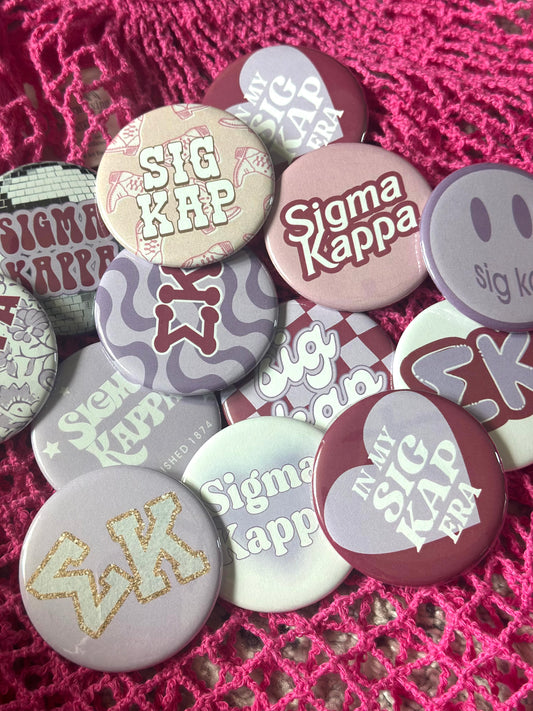 Sigma Kappa Gameday Buttons