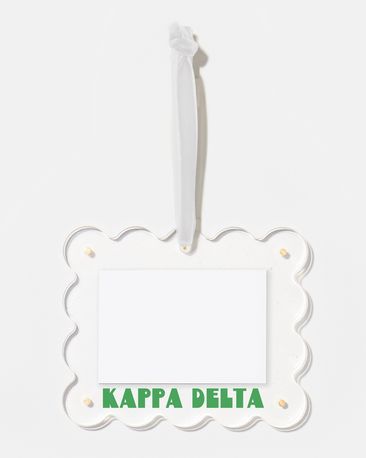 KD Sorority Photo Frame Ornament